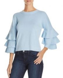 Endless Rose Tiered Sleeve Sweater Blue at Bloomingdales